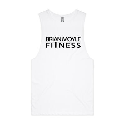 Mens Singlet with Black Logo Thumbnail