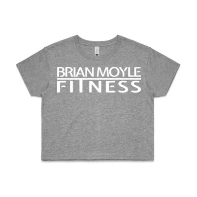 Ladies Crop with White Logo Thumbnail